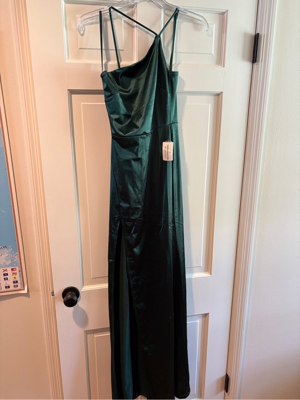 Hunter Green Windsor Satin Gown